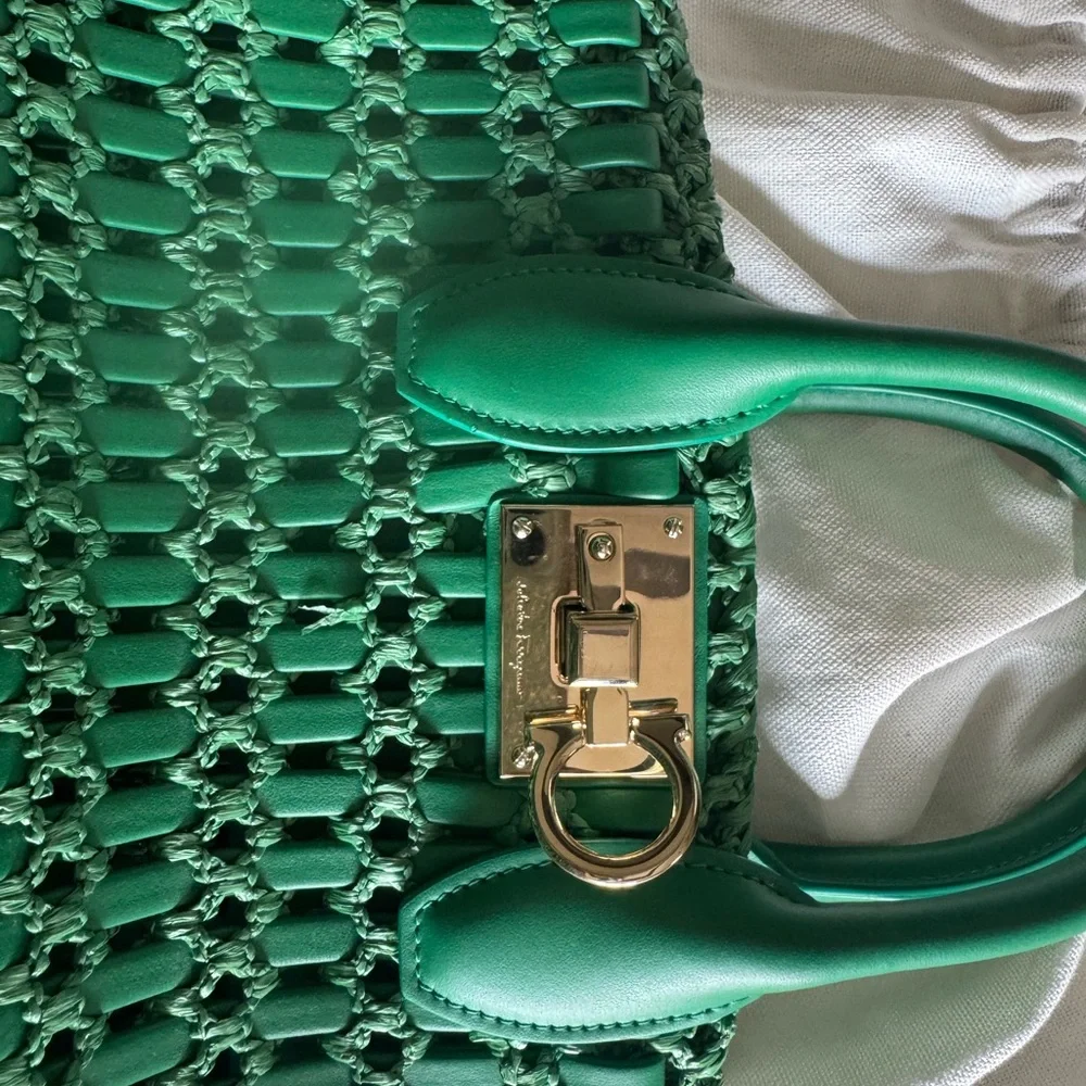 Salvatore Ferragamo Woven Handbag - Picture 5 of 11